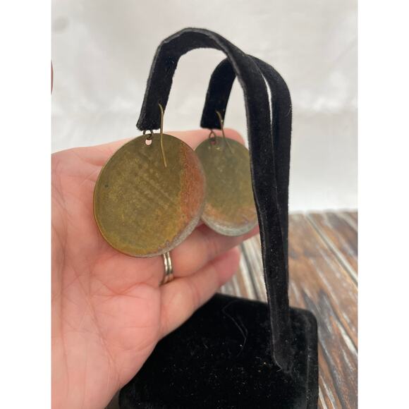 Boho Metal Earrings Drop - Picture 2 of 4